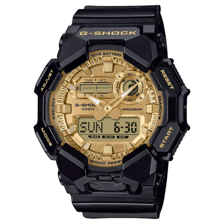 Orologio Uomo Casio G-SHOCK Nero Oro 10 Anni Batteria GA-010GGB-1A9ER