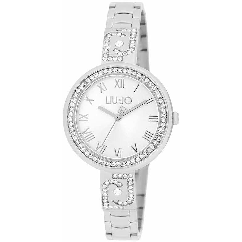 Orologio Donna Acciaio Liu Jo  Quarzo Bianco Solo Tempo cinturino Logato