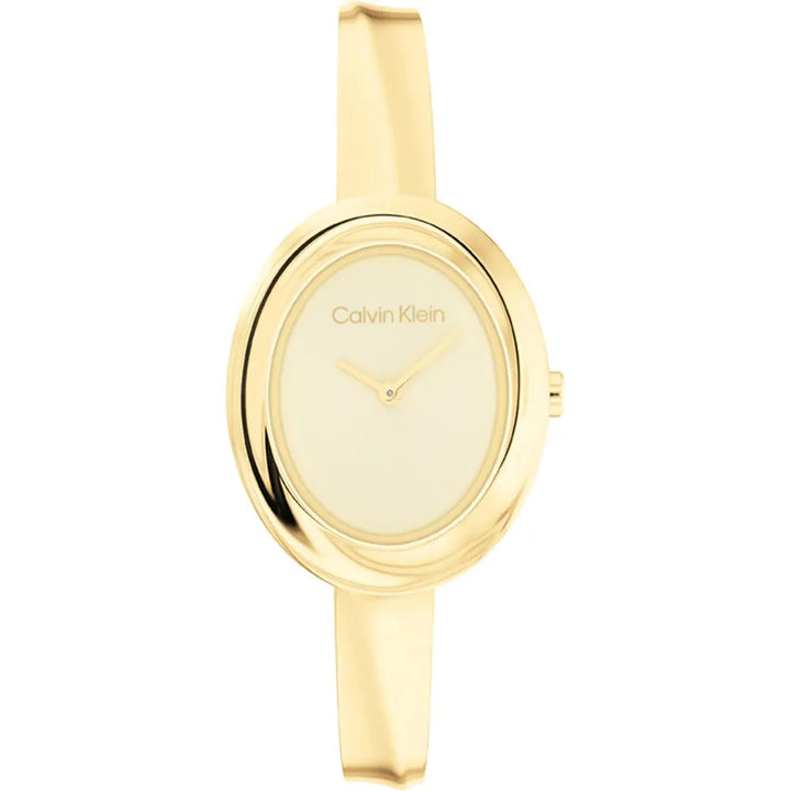 Orologio Donna Acciaio dorato Calvin Klein Quarzo Solo Tempo  Lucido 25100056