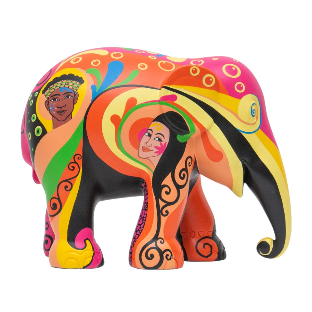 Scultura Elefante Onlylux Psycho 20 cm Resina Dipinto A Mano 8858831208933