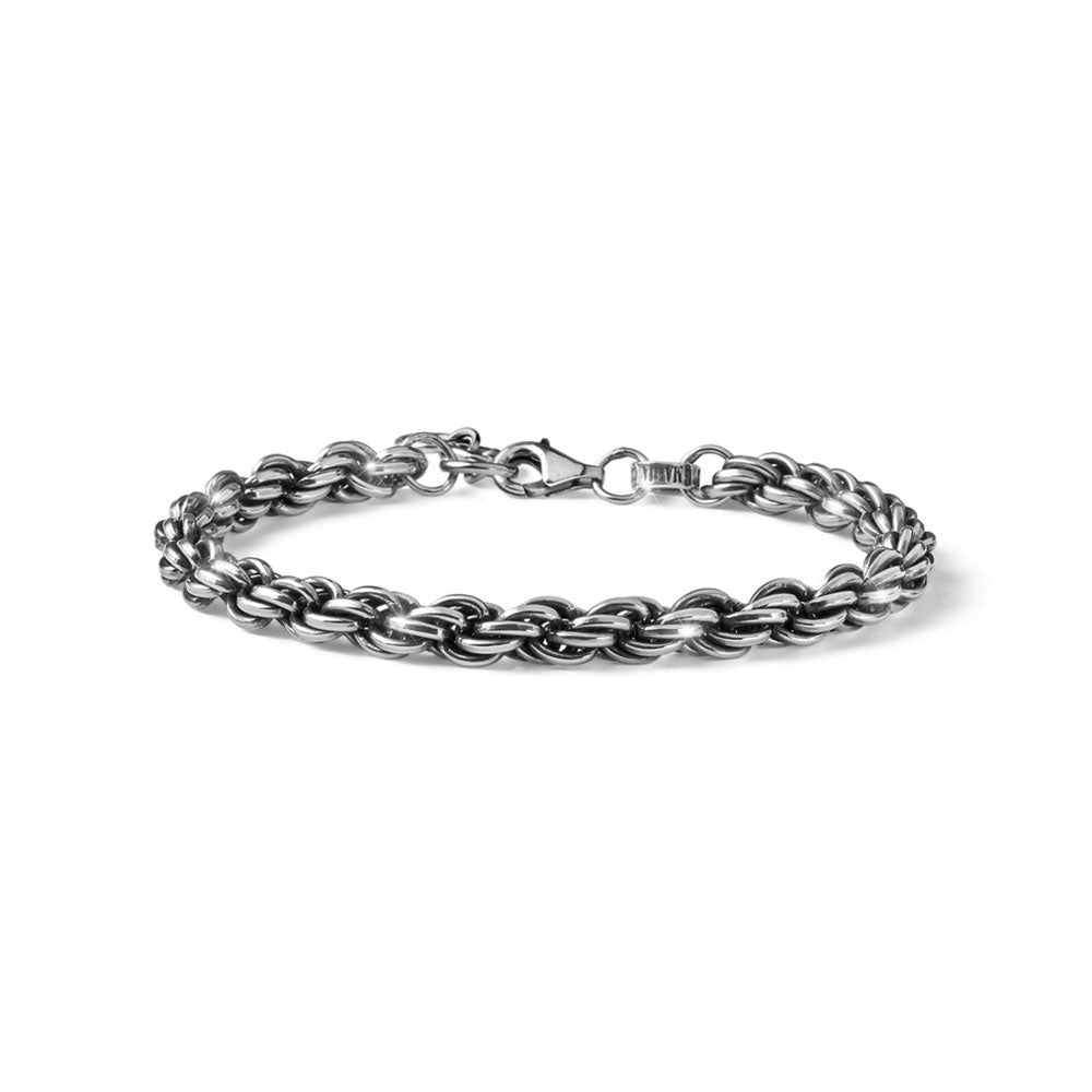 Bracciale Uomo Maria Cristina Sterling Argento 925 Intrecciato Tourchon G3495