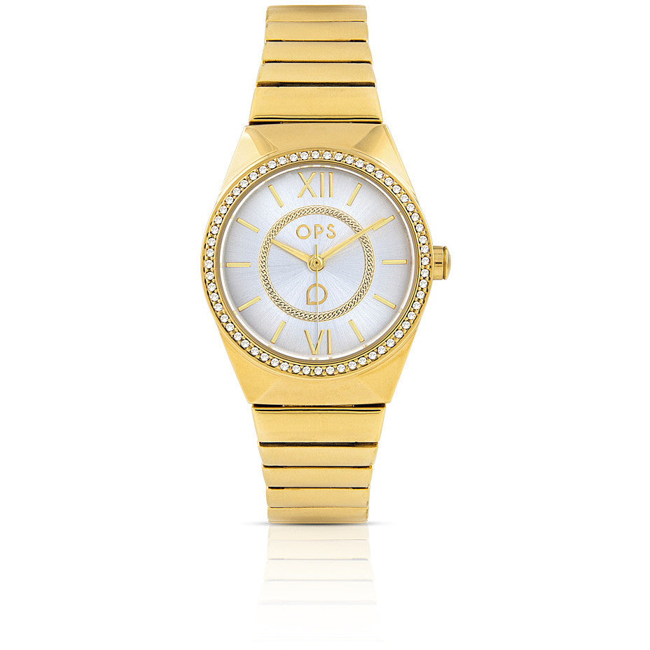 Orologio Donna Ops Acciaio Quarzo Solo Tempo Zirconi Must Be OPSPW-898-3950
