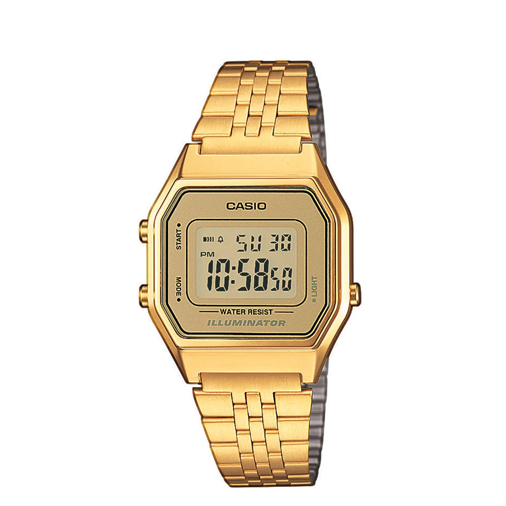 Orologio Donna Casio Quarzo Digitale Acciaio Dorato LA680WGA-9DF
