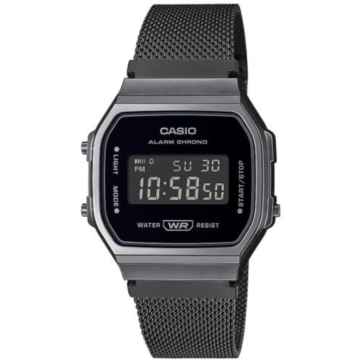 Orologio Uomo Casio Vintage Digitale Quarzo Nero  Cronografo A168WEMB-1BEF