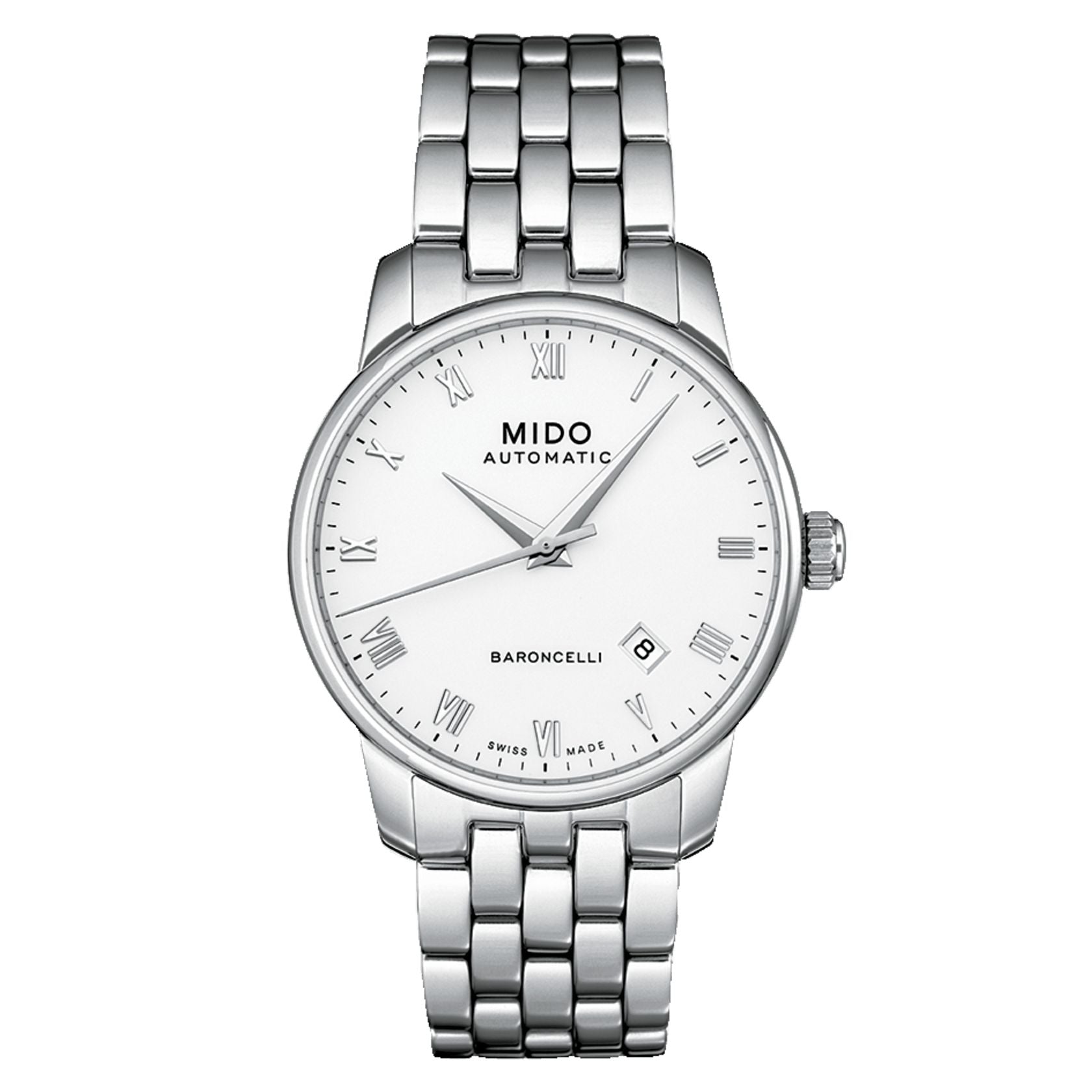 Orologio Uomo Mido Baroncelli Automatico Bianco Data M86004261