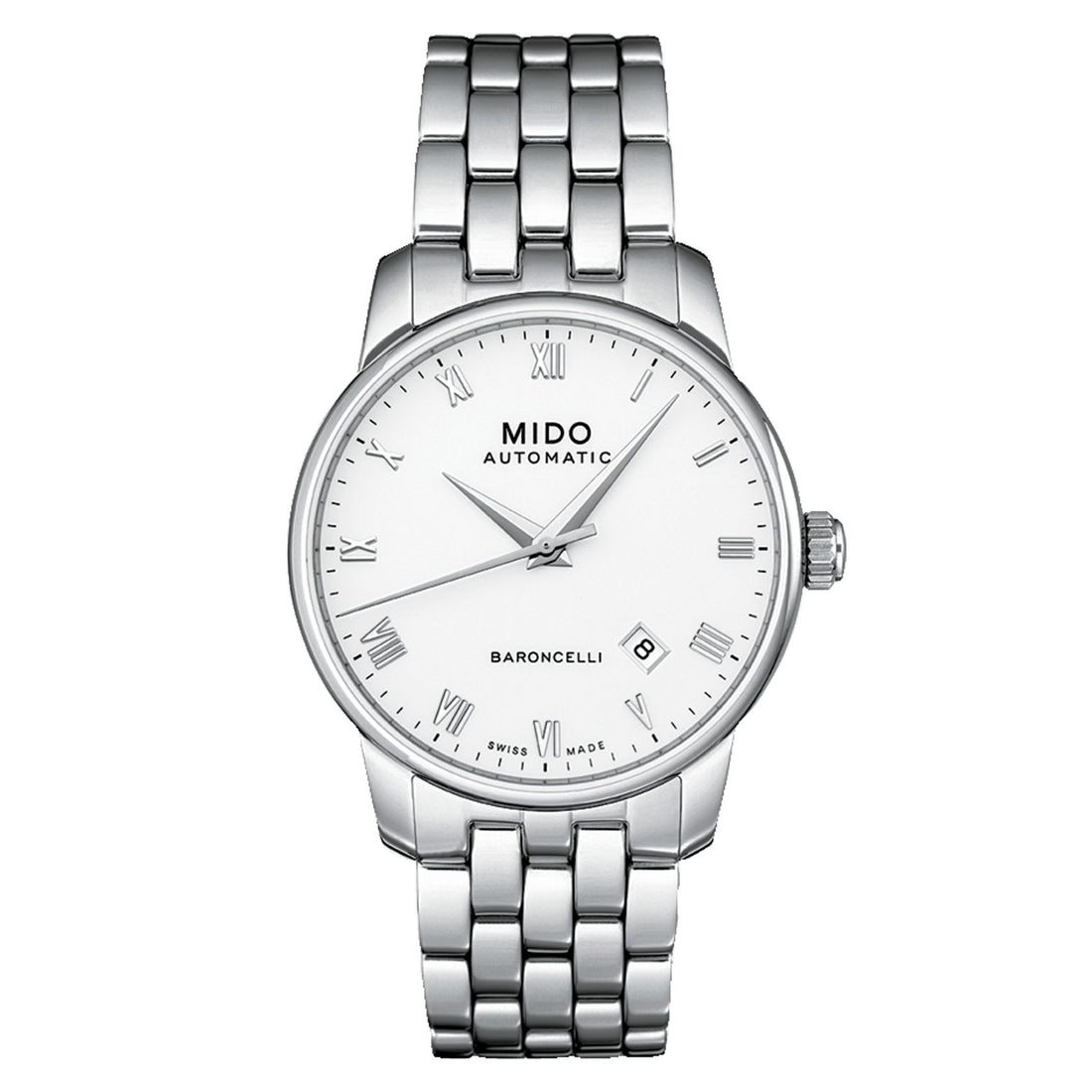 Orologio Uomo Mido Baroncelli Automatico Bianco Data M86004261