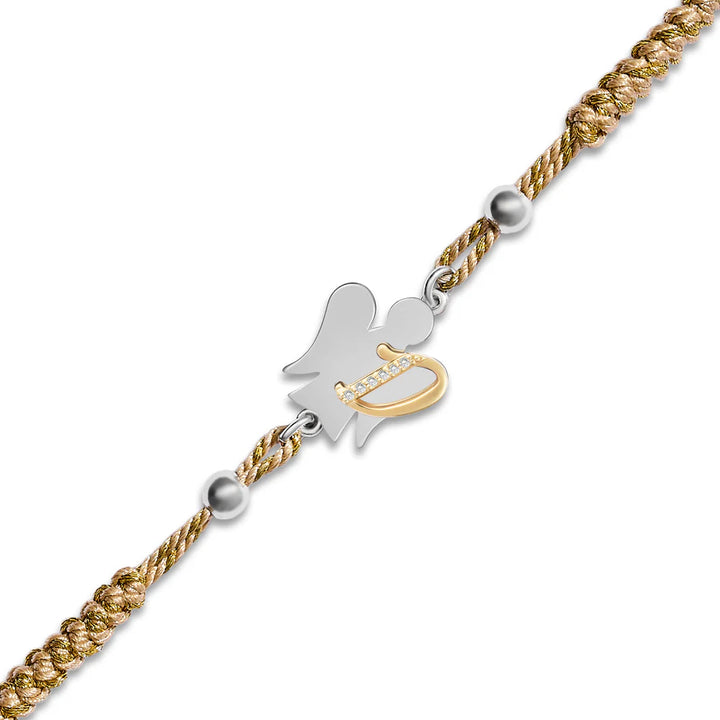 Bracciale Donna Argento 925 Roberto Giannotti Cordino Iniziale D GIA700D