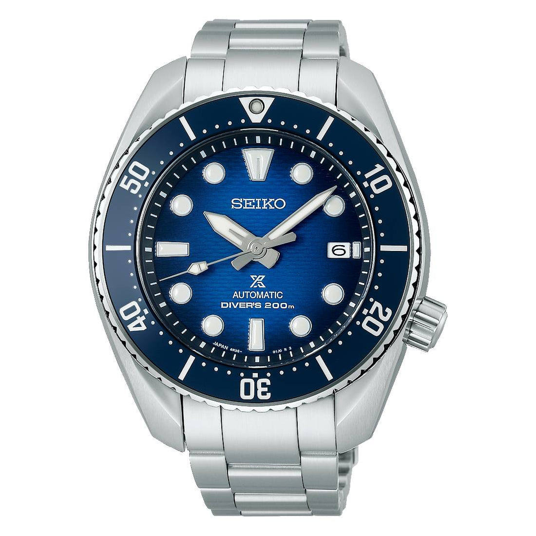 Orologio Uomo Seiko Prospex Automatico Premium Acciaio Data Nero SPB321J1