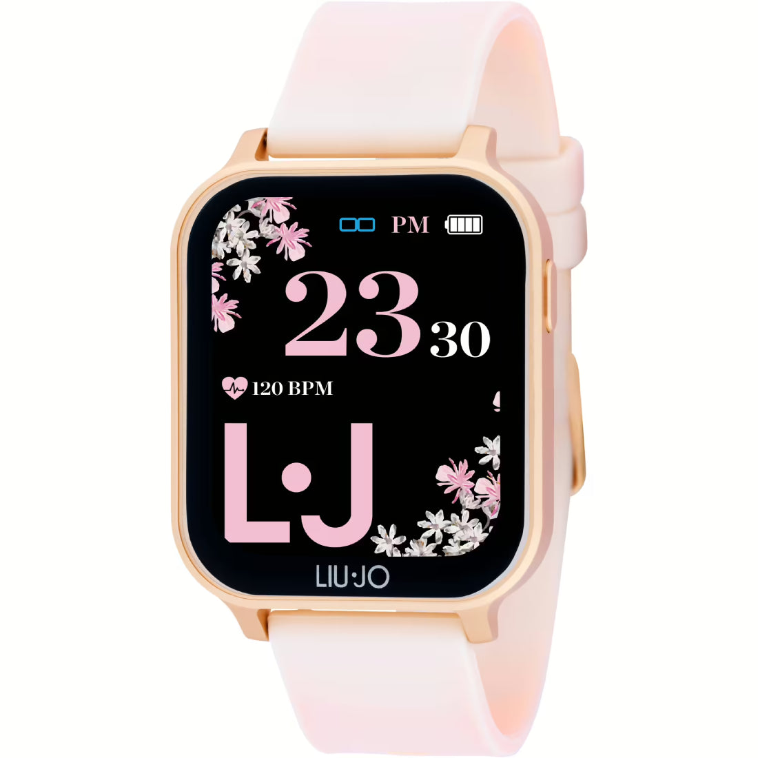 Orologio Donna Acciaio Rosè Liu Jo Smartwatch Touch Voice Energy  Gomma SWLJ116