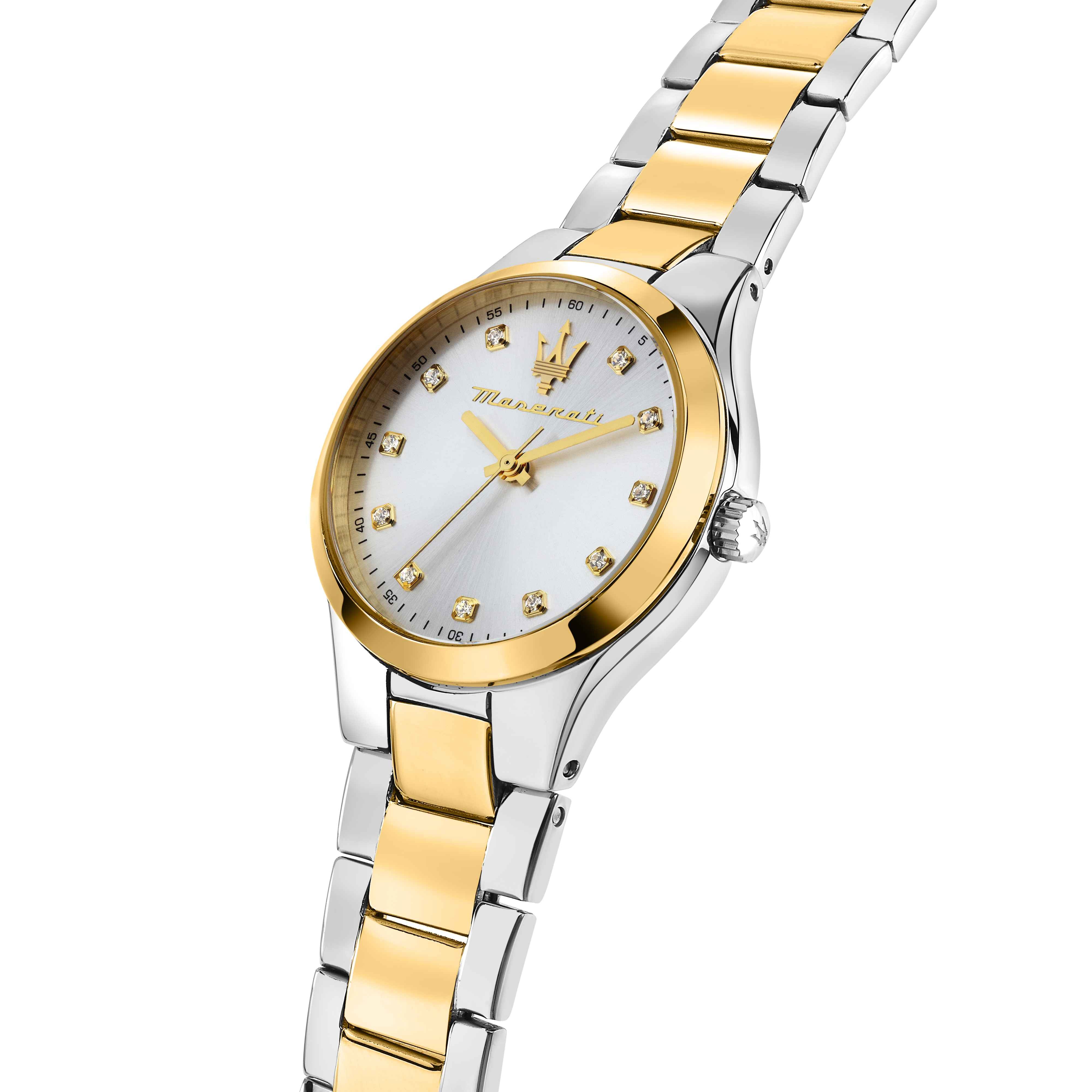 Orologio Donna Maserati Acciaio Bicolore Quarzo Solo Tempo Attrazione R8853151505
