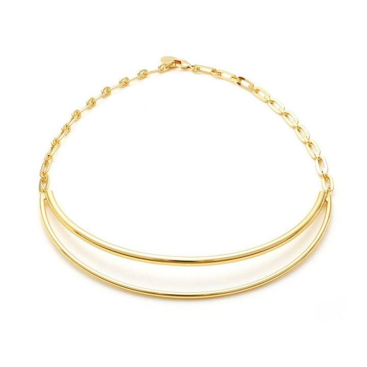 Collana Donna Unoaerre Semirigida Bronzo Dorato Catena 566175