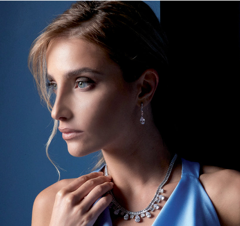 Orecchini Donna Ottaviani Bronzo Argentato Zircone Bianco 501079O