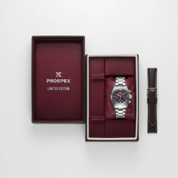 Orologio Uomo Seiko Rosso Speedtimer Carica Solare Edizione Limitata SSC935P1