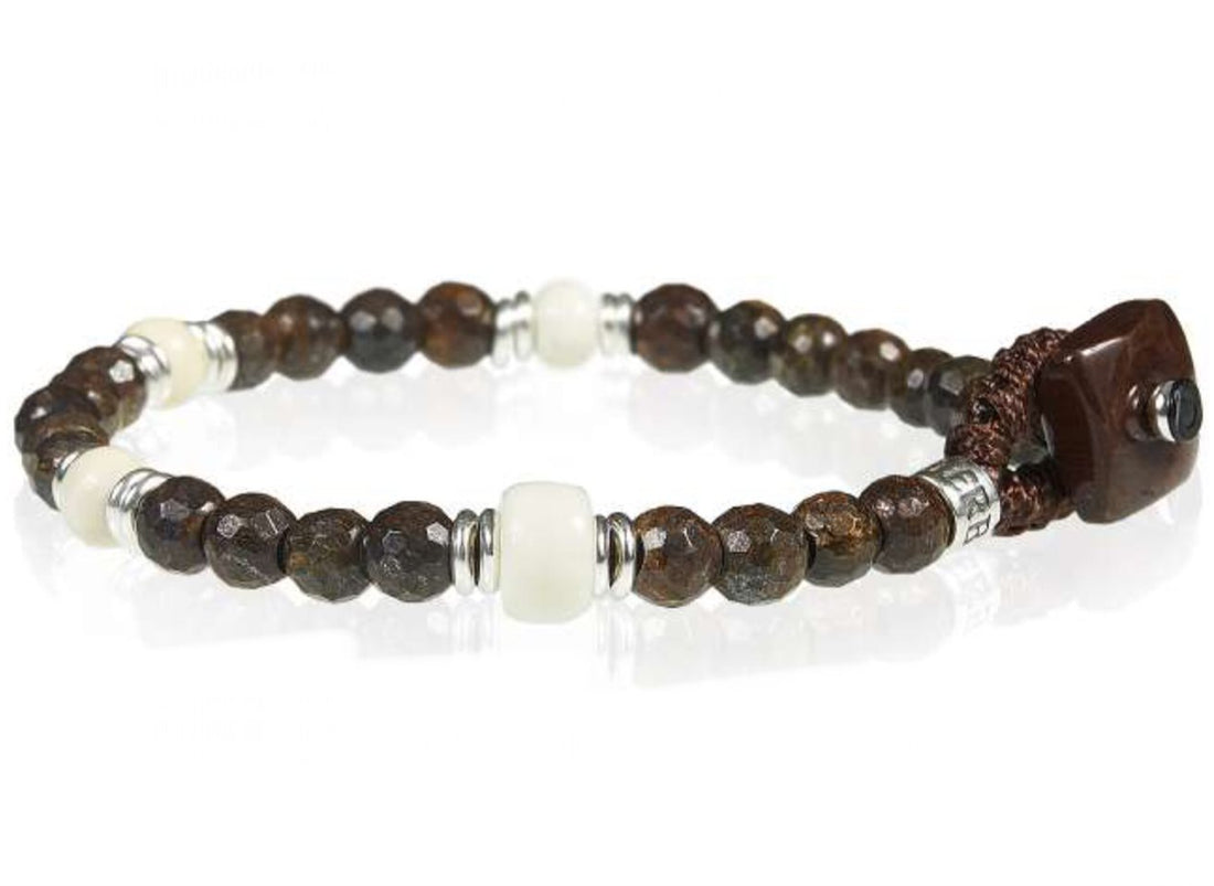 Bracciale Unisex Gerba Argento 925 Occhio di tigre WBROWN02