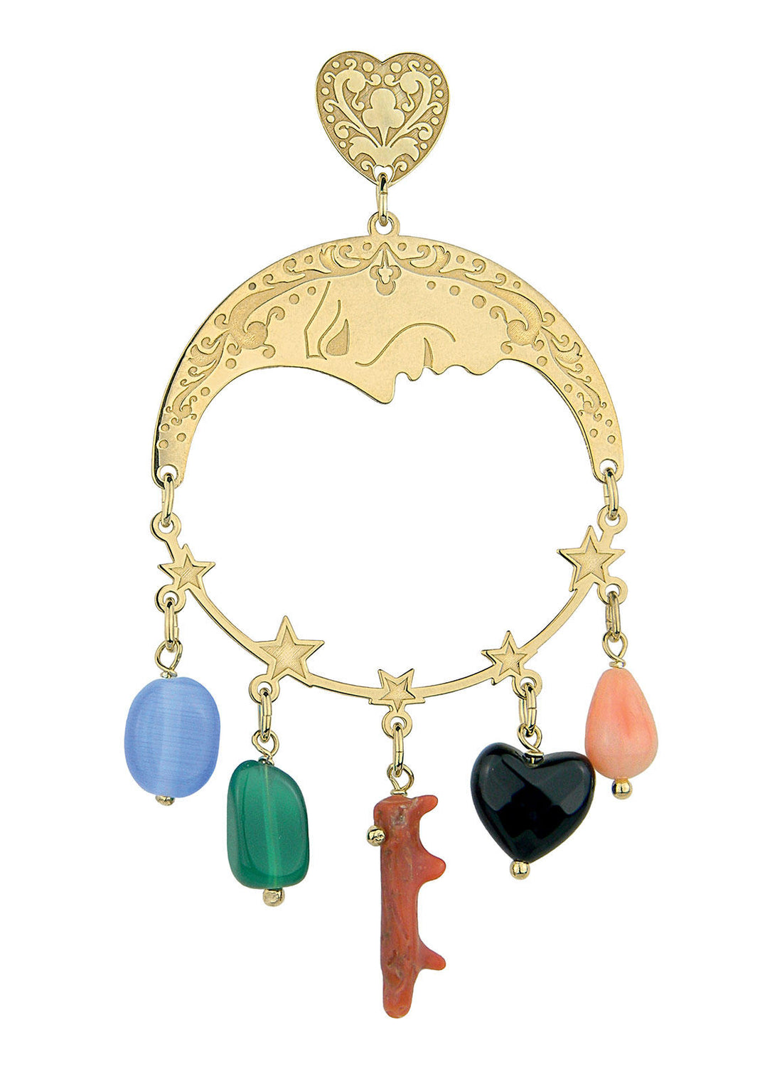 Orecchino Donna Singolo Lebole Argento 925 Con Perle Naturali Gotic Collection OR.71