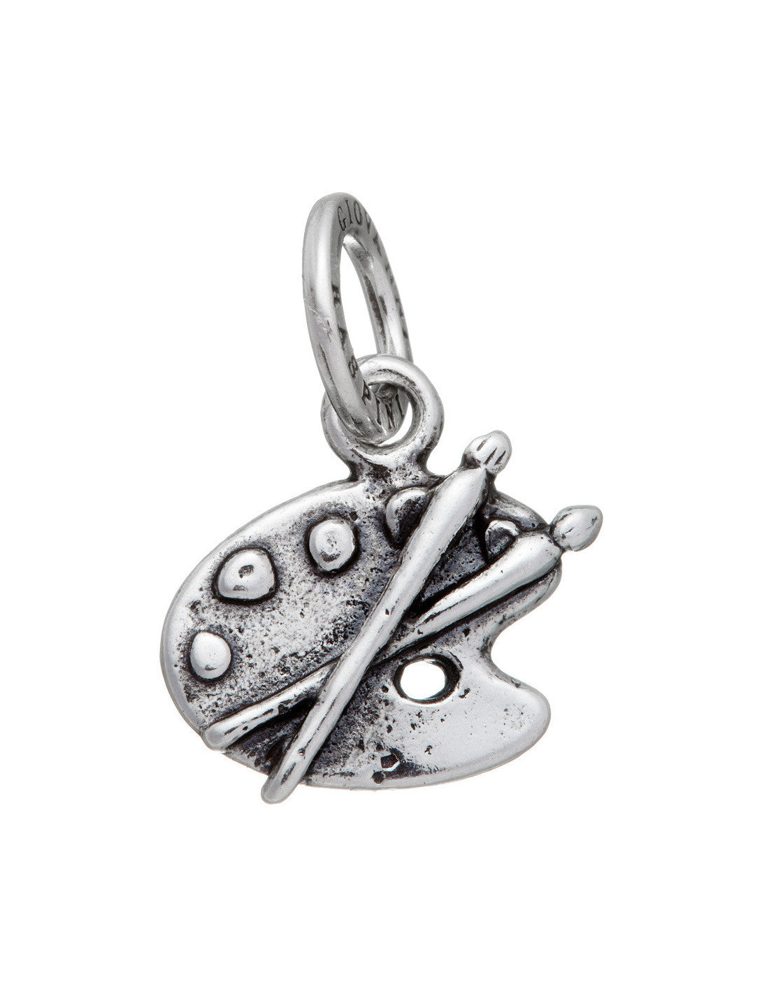 Charm Unisex Giovanni Raspini Argento 925 Ciondolo Tavolozza Realizzato A Mano 09656