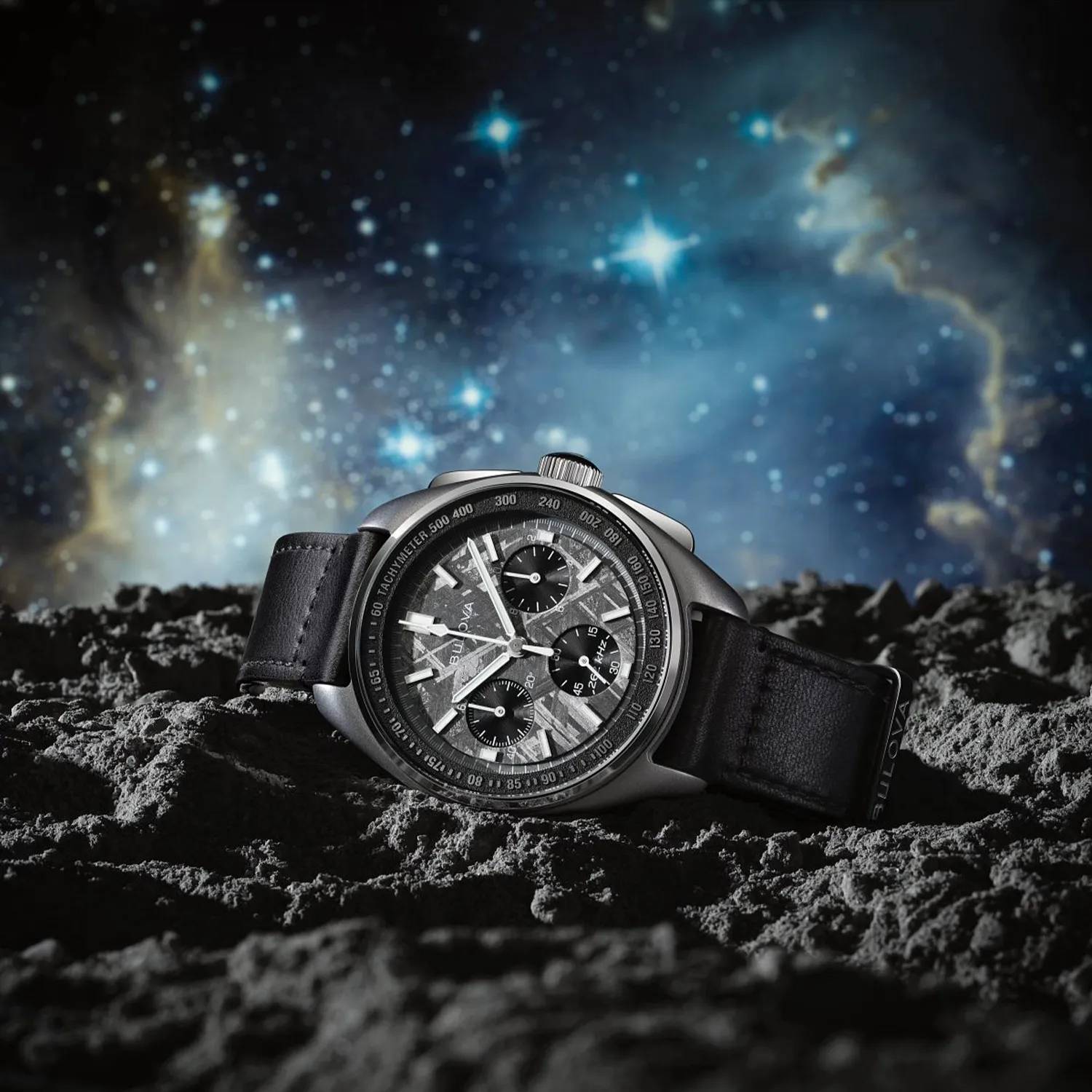 Orologio Uomo Bulova Lunar Pilot Edizione Limitata Meteorite Nero 96A312
