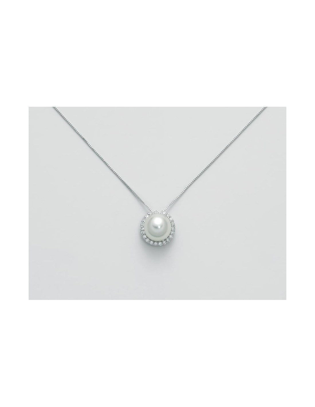 Collana Donna Nimei Girocollo ORO 750 Perle con  diamanti PCL1767