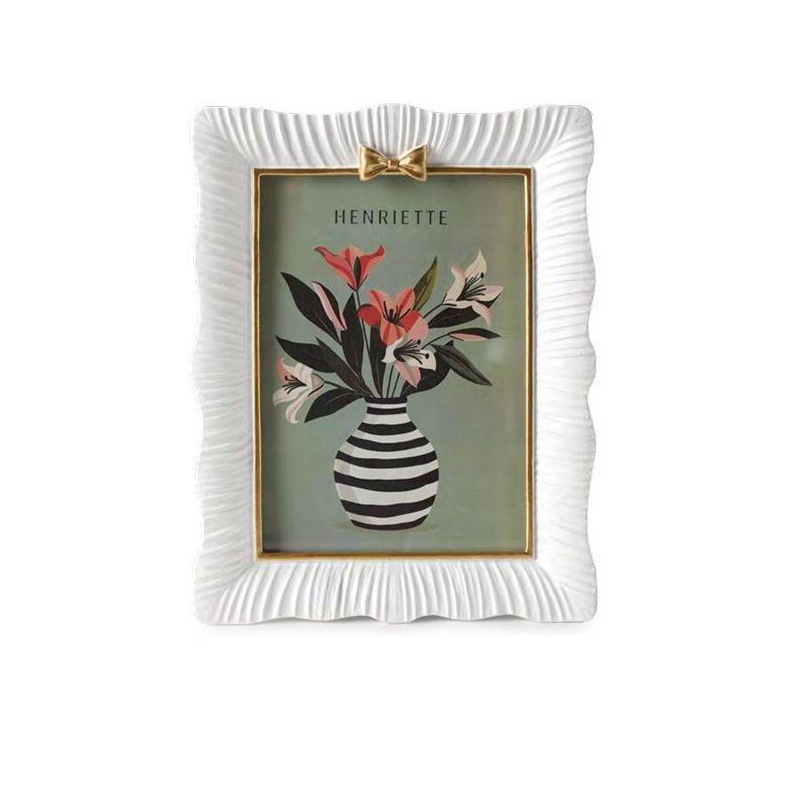Cornice Henriette Golden Bow Ostuni Bianco 18x23,5 cm D19397