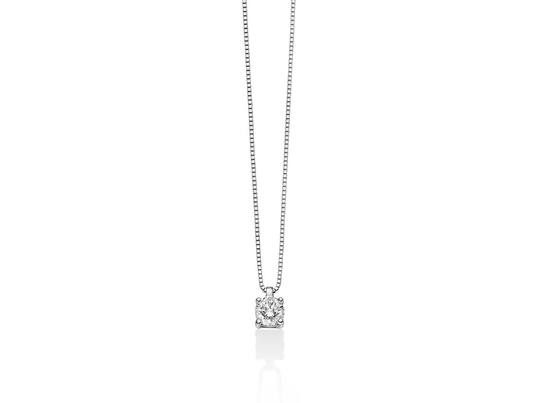 Collana Donna Miluna Punto Luce ORO 750 Con Diamante CLD3993-020G7