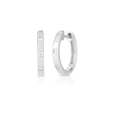 Orecchini Donna Liu Jo Acciaio Cerchio Silver Zirconi Bianchi LJ2461