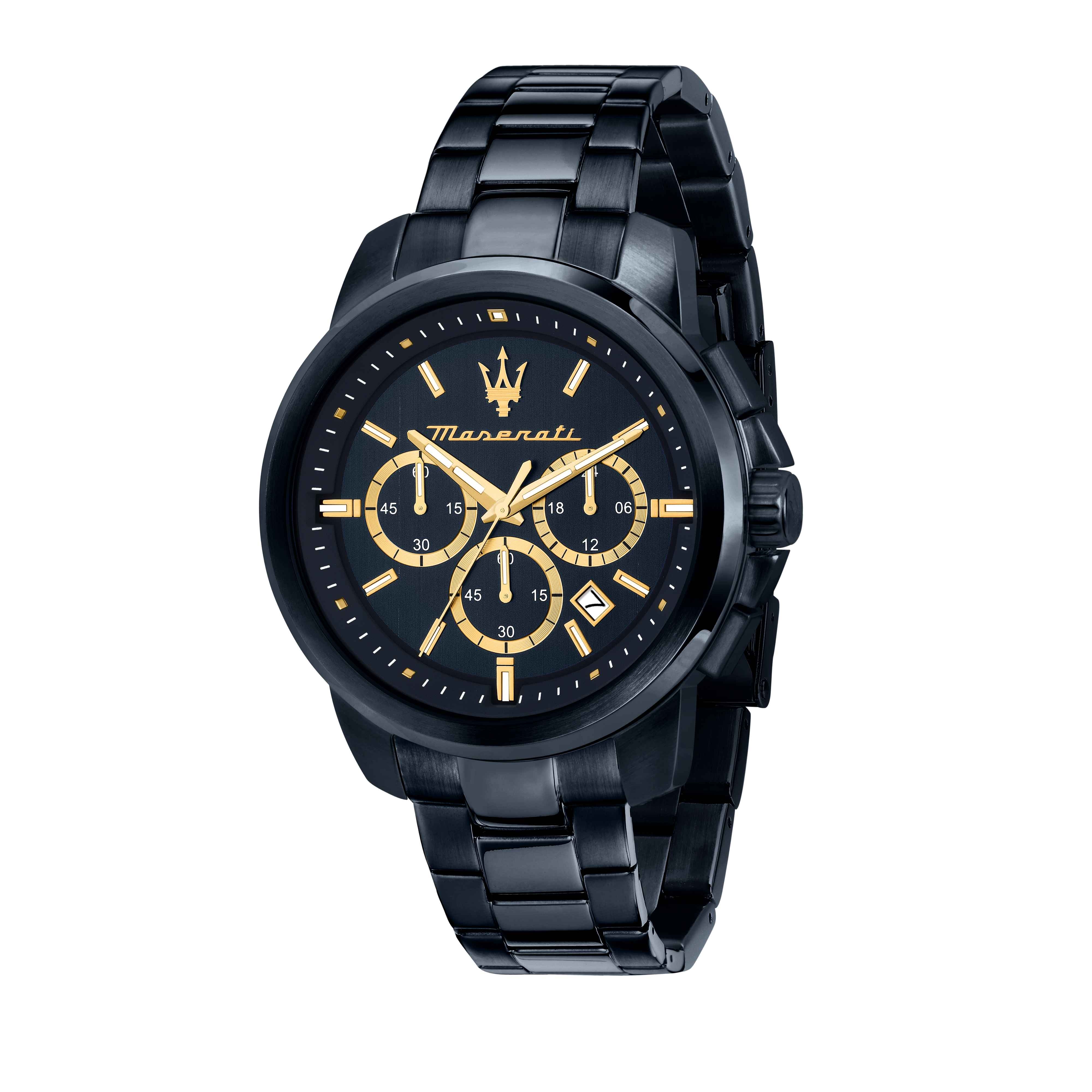 Orologio Uomo Maserati Acciaio Blu PVD Quarzo Cronografo Data R8873621040