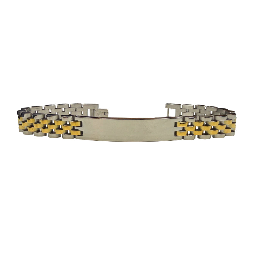 Bracciale Uomo Re Mida Personalizzabile Acciaio Bicolore BR-C-16/L