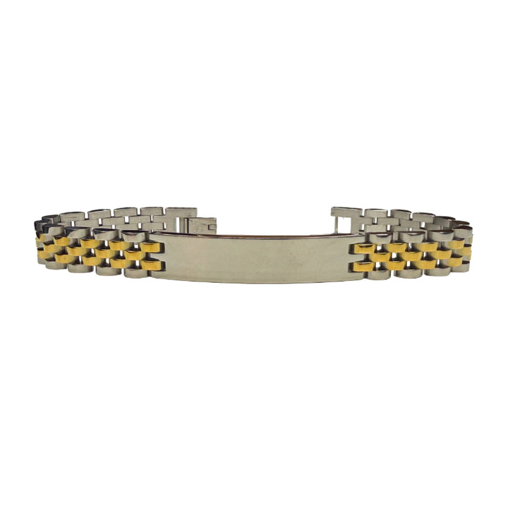 Bracciale Uomo Re Mida Personalizzabile Acciaio Bicolore BR-C-16/L