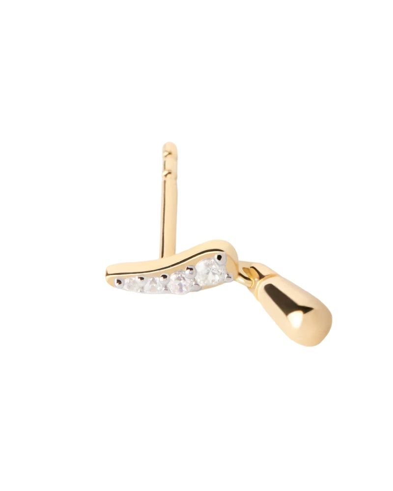 Orecchini Donna PDPaola Argento 925 Goccia Piccola Zirconi Bianchi AR01-C93-U