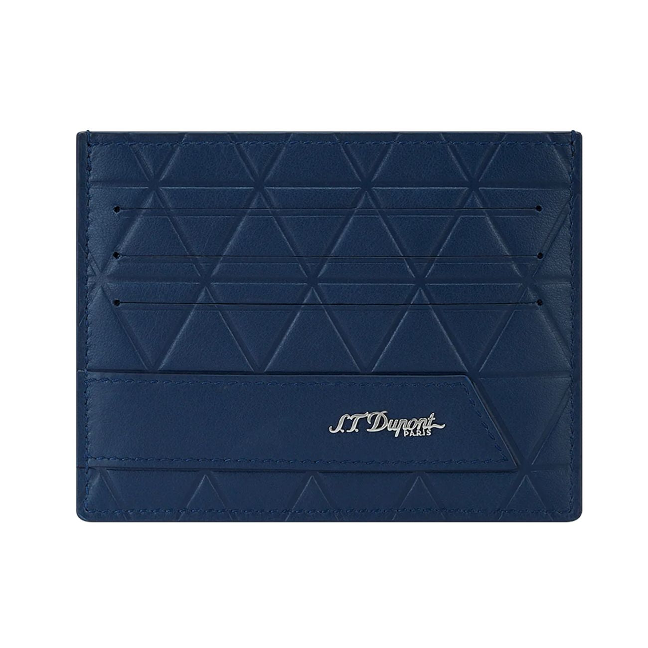 Porta Carte Uomo Dupont Portafoglio Pelle Blu 7 Carte Logato 161609