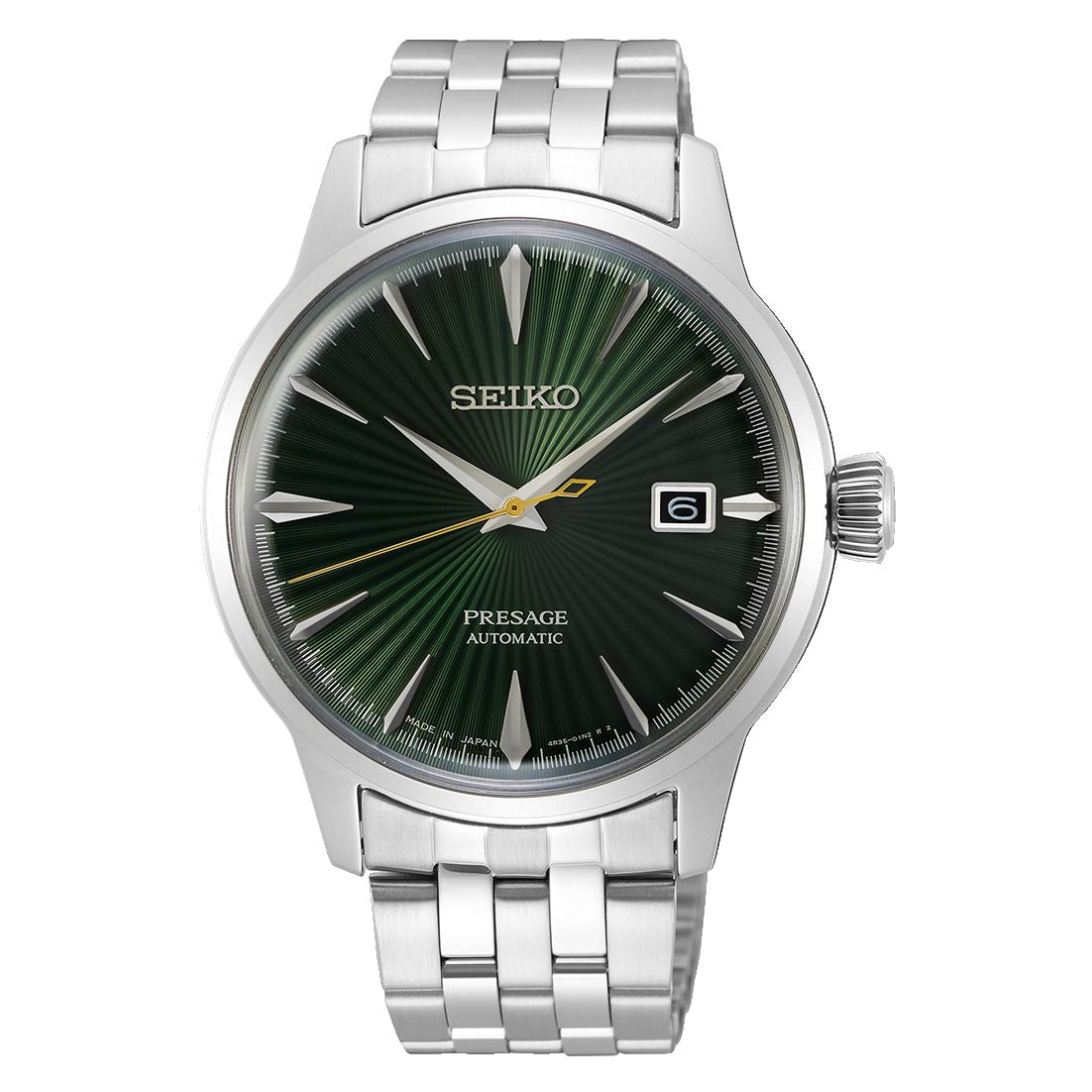 Orologio Uomo Seiko Automatico Presage Mockingbird Verde Cocktail Time SRPE15J1