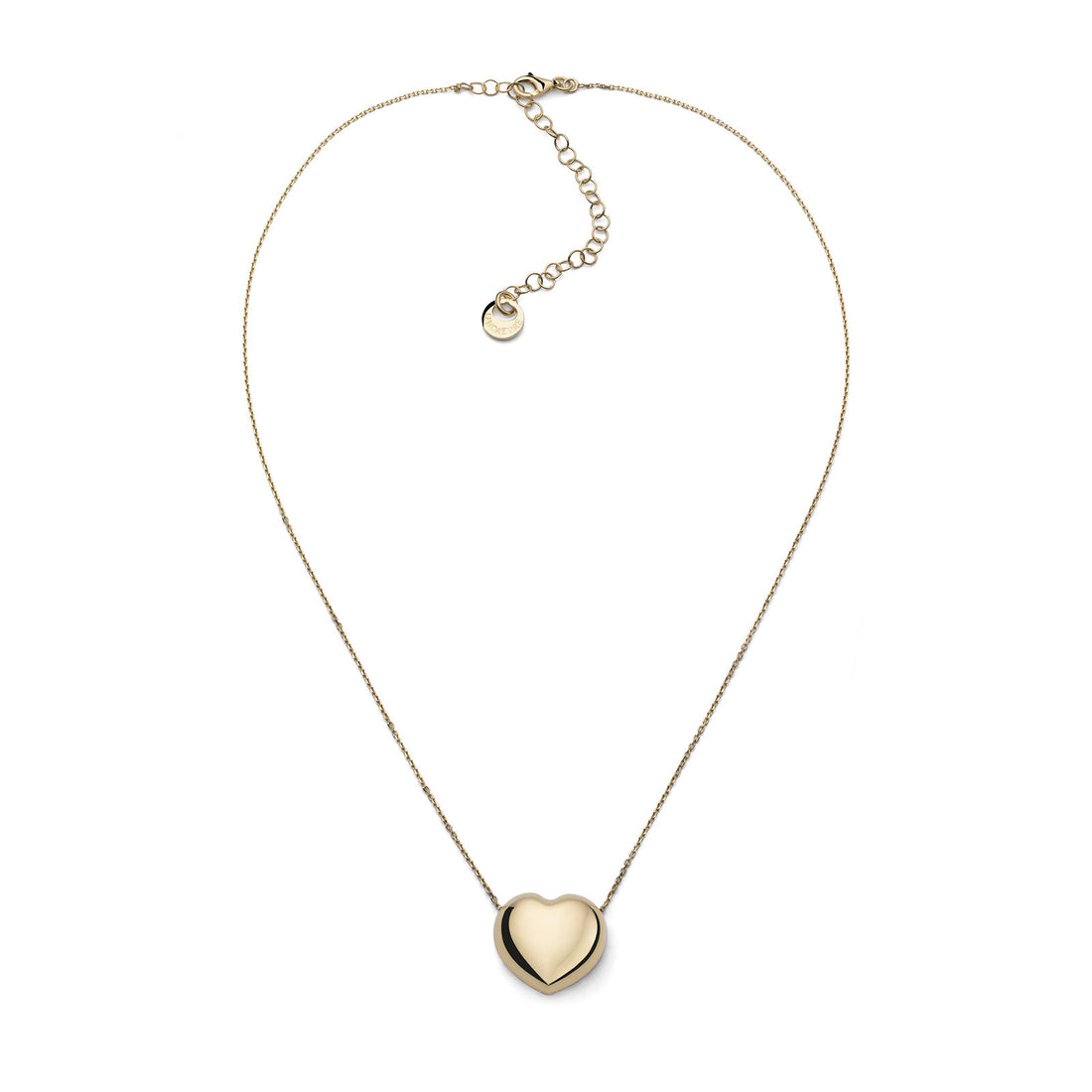 Collana Donna Unoaerre Argento Dorato 925 Cuore Bombato 6626