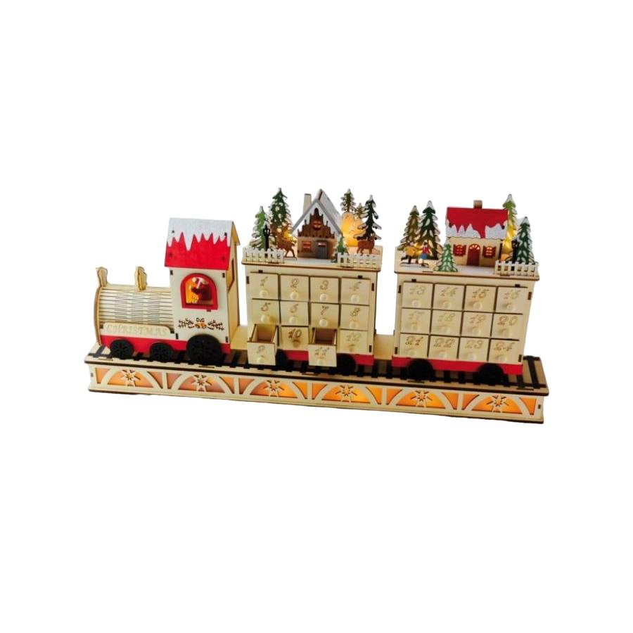 Scultura Natalizia Il Mondo Dei Carillion Treno Calendario Dell'Avvento 64099