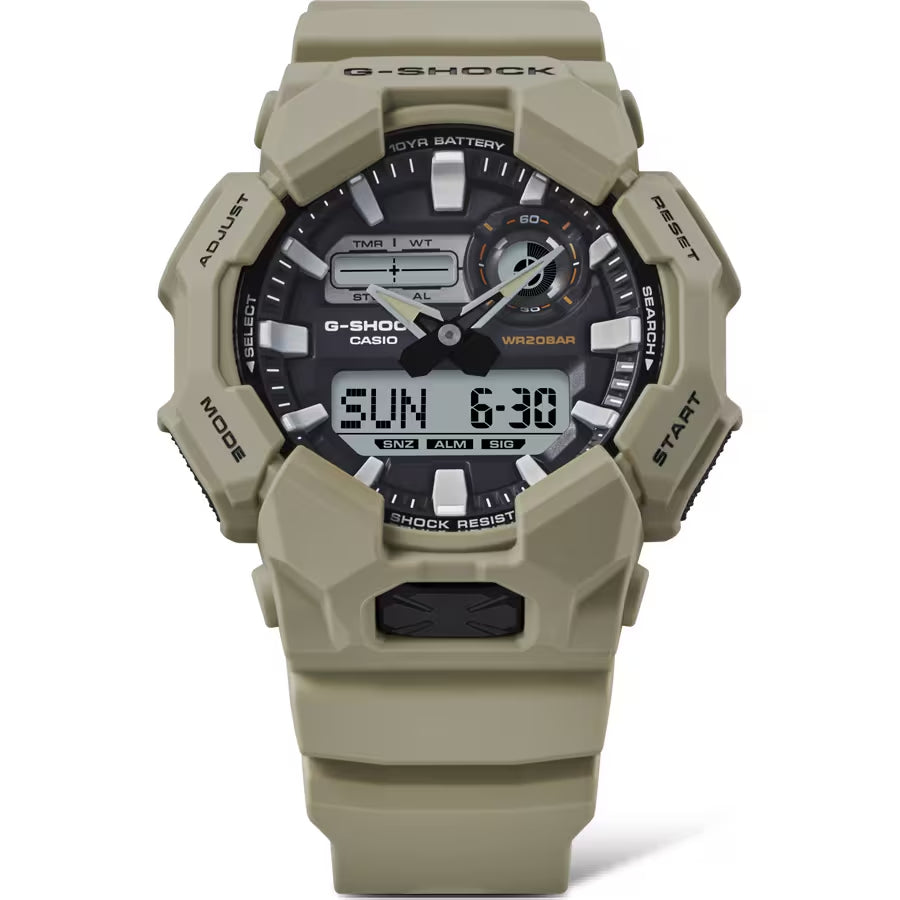 Orologio Uomo Casio G-SHOCK Beige 10 Anni Batteria GA-010-5AER