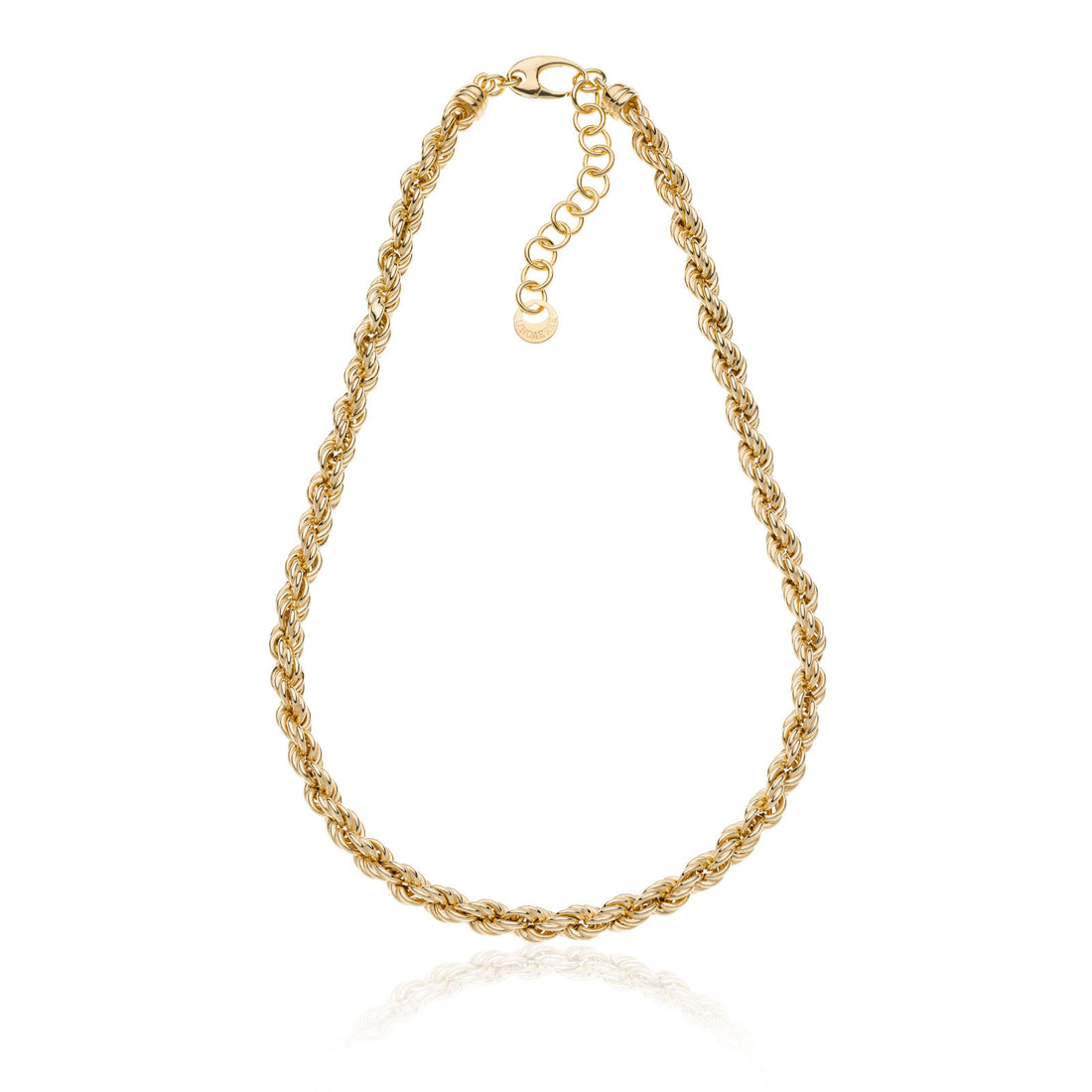 Collana Donna Unoaerre Argento Dorato 925 Maglia Funetta Corda Intrecciata 551002