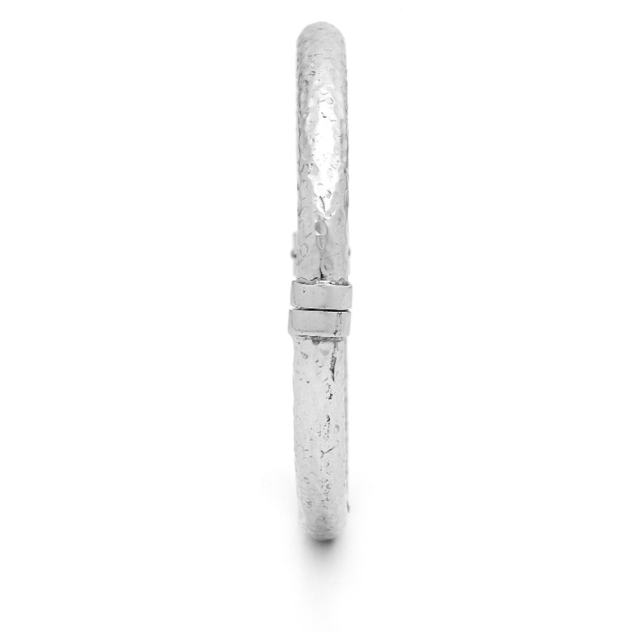 Bracciale Donna Giovanni Raspini Argento 925 Martellato Bangle Rock Piccolo 10240