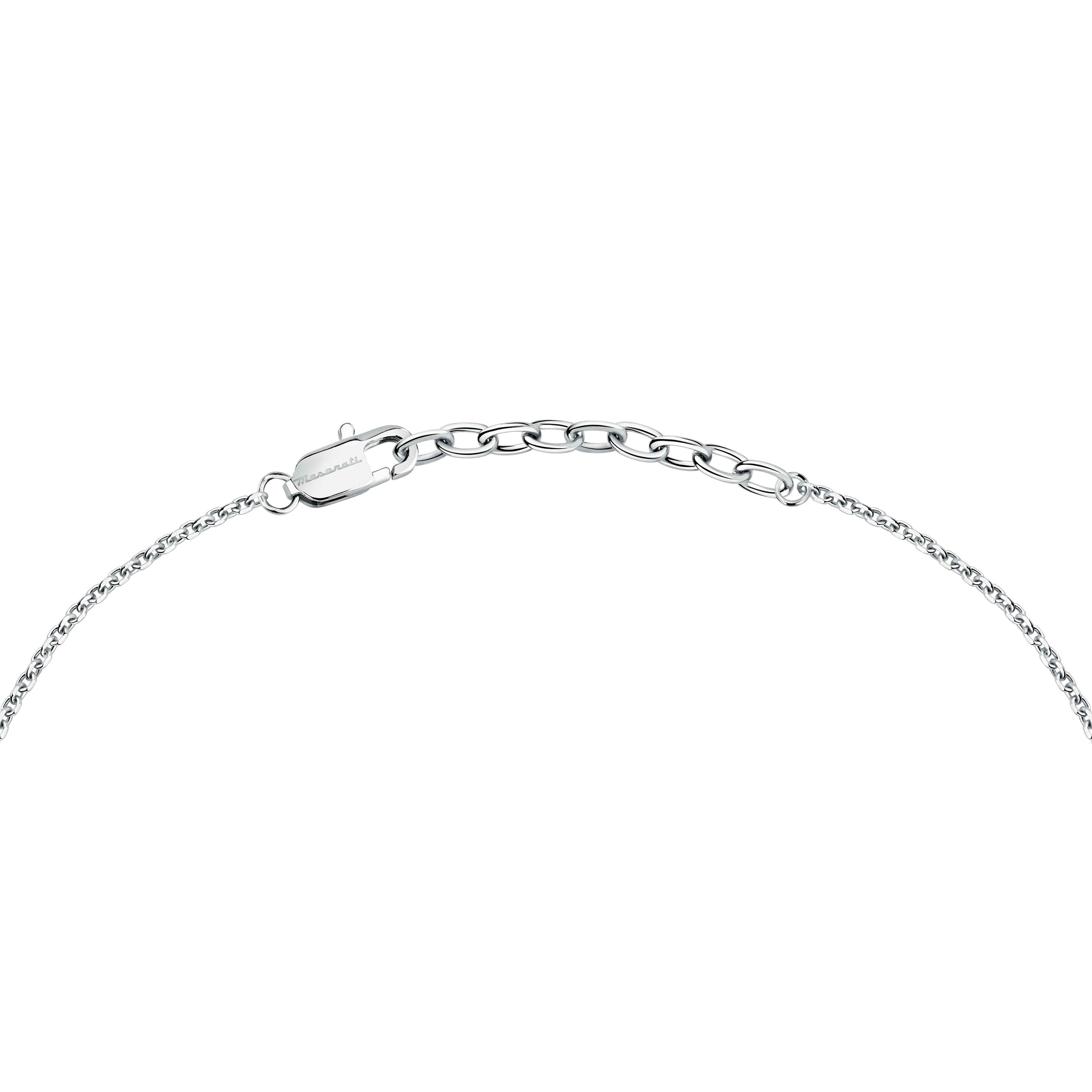 Collana Uomo Maserati Acciaio Logo PDV Nero JM423AVD20