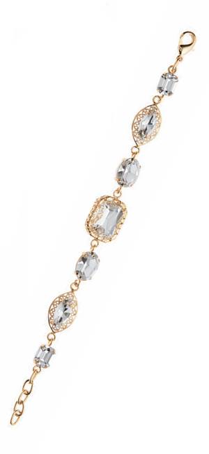 Bracciale Donna Ottaviani Cristalli Placcato Oro 501183B