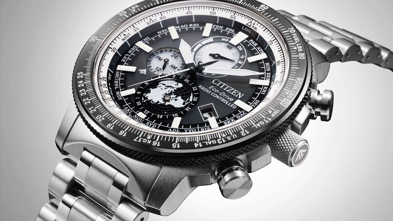 Orologio Uomo Citizen Geo Trekker Radio Controllato Grigio BY3006-53H