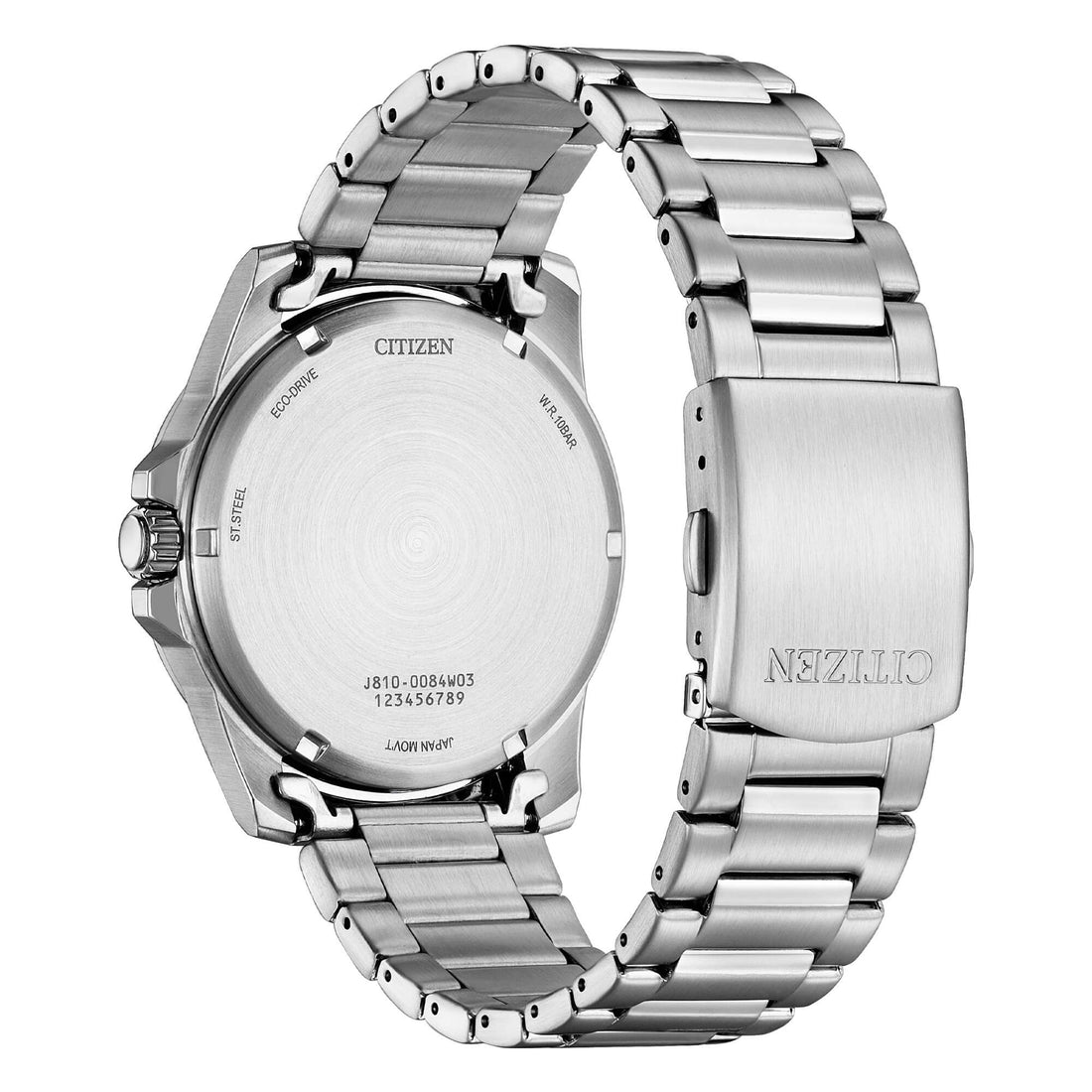 Orologio Uomo Citizen Eco-Drive Acciaio Nero Cangiante Onde AW1816-89E