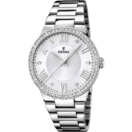 Orologio Donna Festina Acciaio Quarzo Solo Tempo Zirconi F16719/1