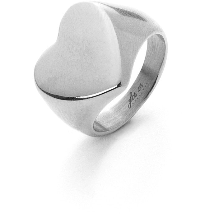 Anello Donna 4US Cesare Paciotti Acciaio a cuore 4UAN4797W/14