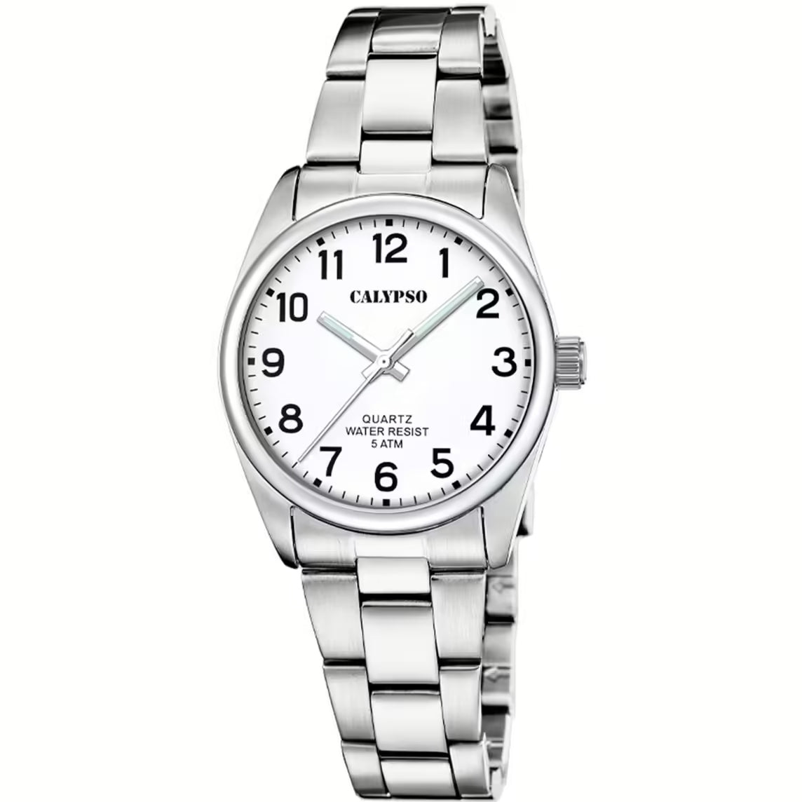 Orologio Bambino Donna Calypso Quarzo Solo Tempo Acciaio Bianco K5863/1