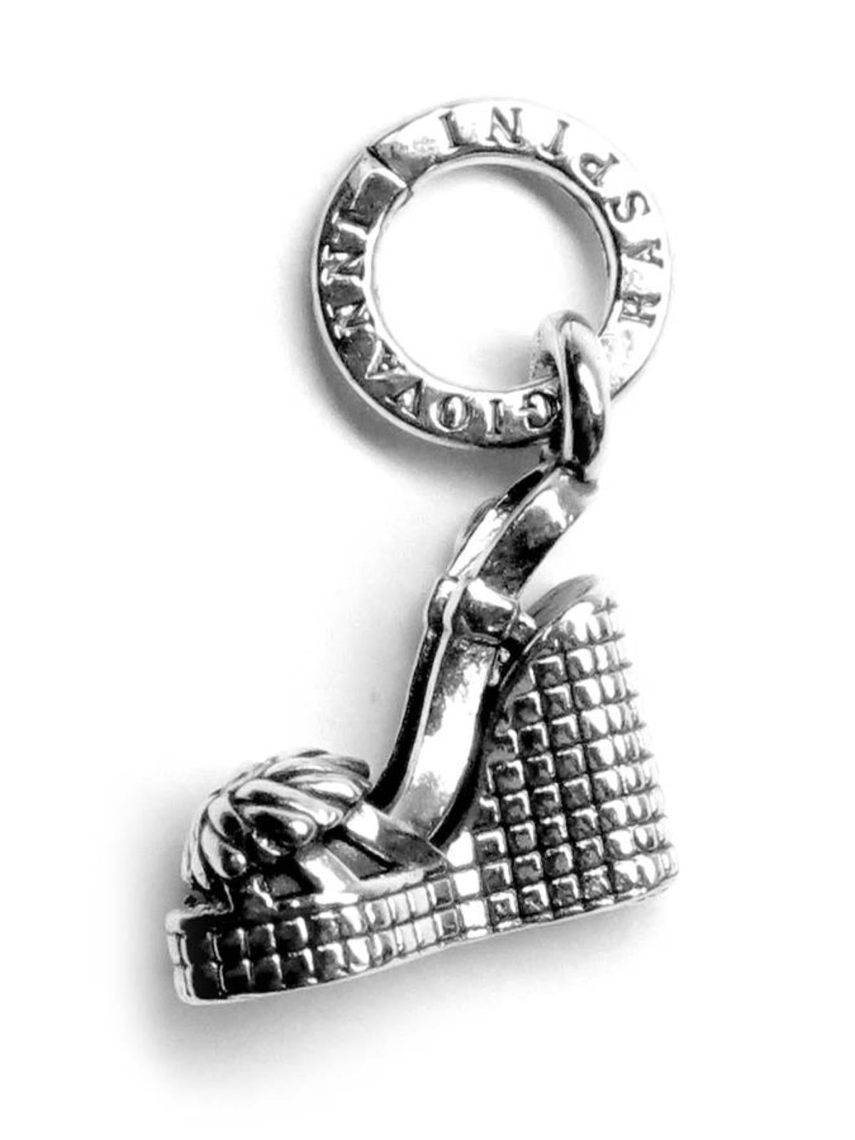 Charm Donna Giovanni Raspini Argento 925 Ciondolo Zeppa Realizzato A Mano 09924