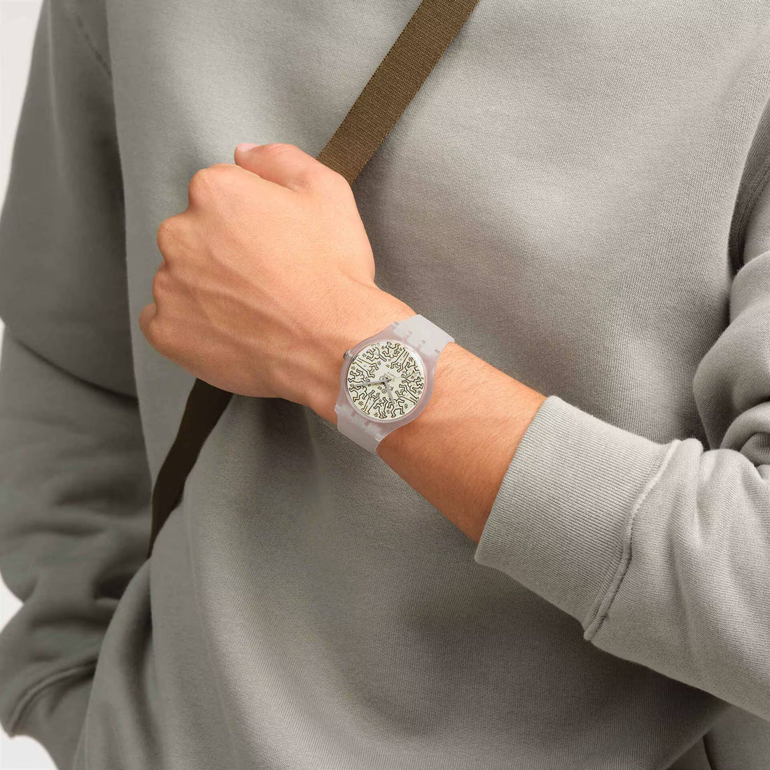 Orologio Unisex Swatch FROM THE ARCHIVE Keith Haring SO29Z145