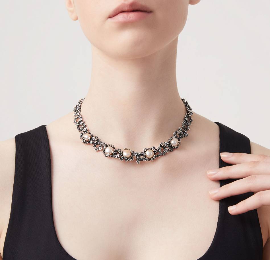 Collana Donna Giovanni Raspini Argento 925 Blossom Perle Semirigido 11935