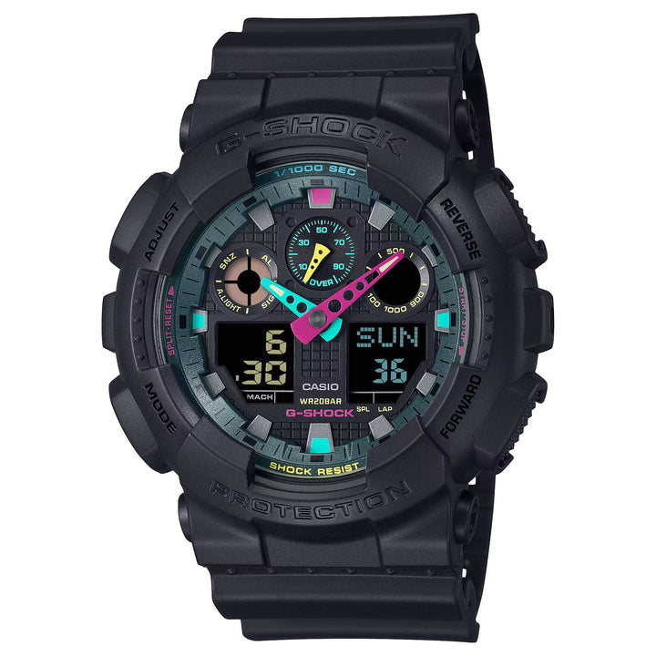Orologio Uomo Casio G-SHOCK Quarzo Nero Fluorescente GA-100MF-1AER