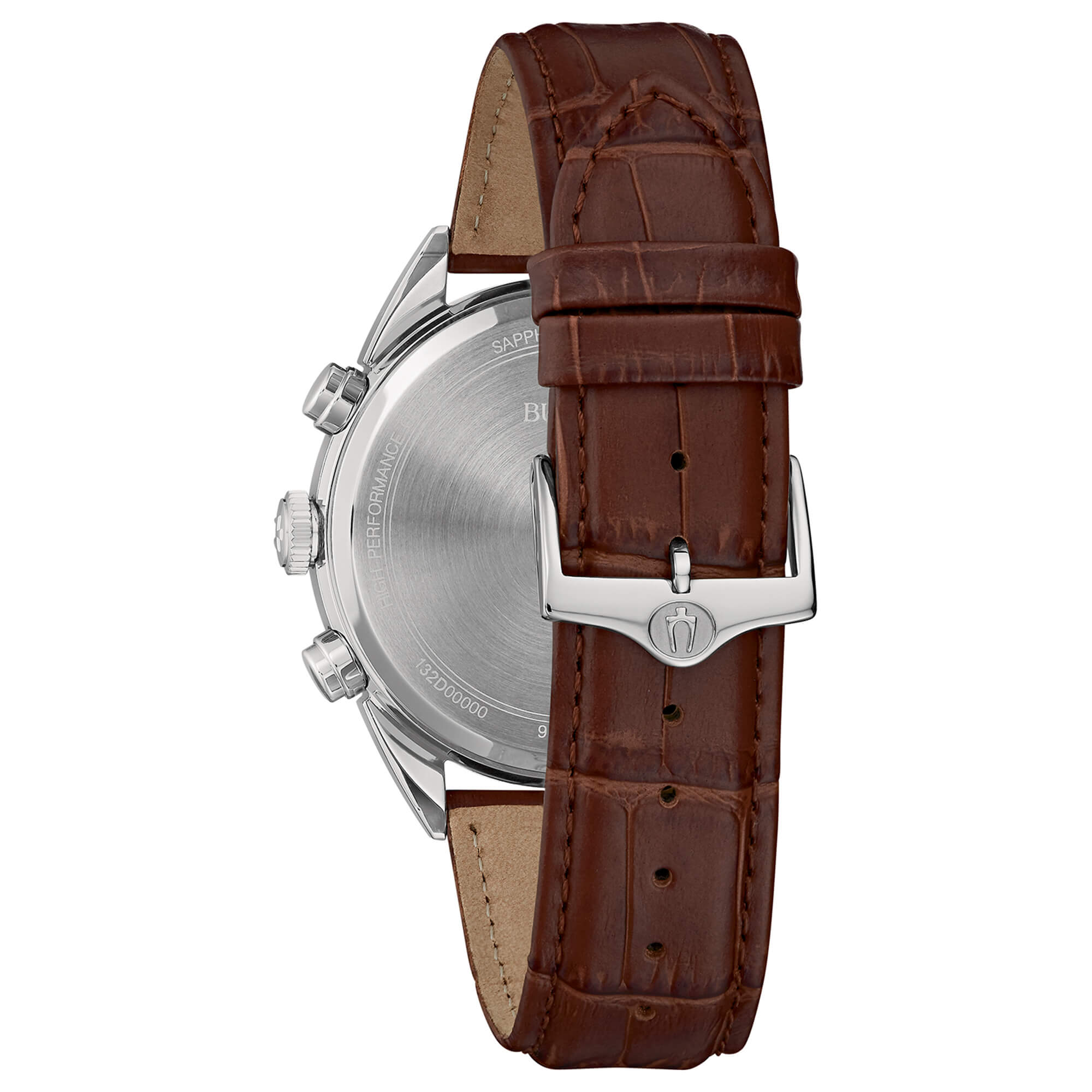Orologio Uomo Bulova Cronografo HIGH PRECISION Acciaio Pelle Marrone 96B370