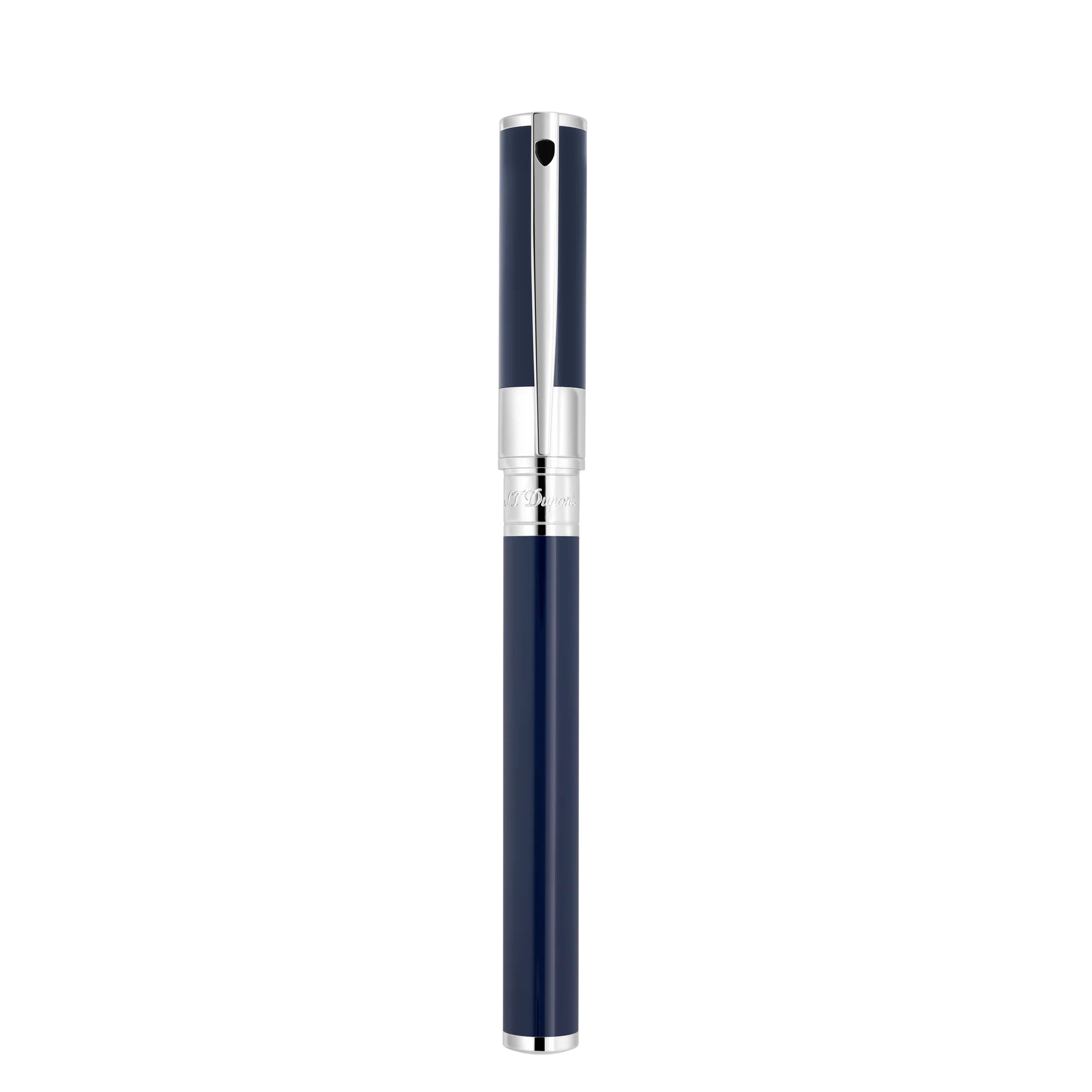 Penna Uomo Dupont Roller Biro Acciaio Smalto Blu 262205