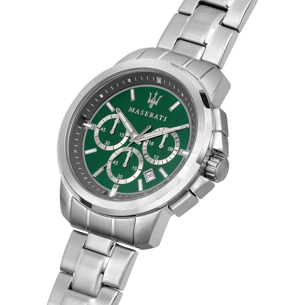 Orologio Uomo Maserati Acciaio Quarzo Cronografo Verde R8873621017